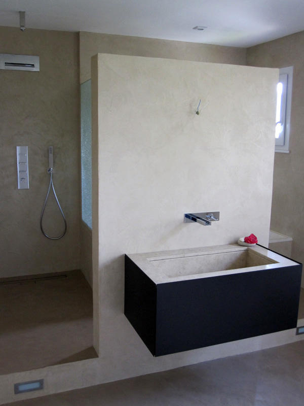 Douche et bain, chantier réalisé par Signature d'intérieur