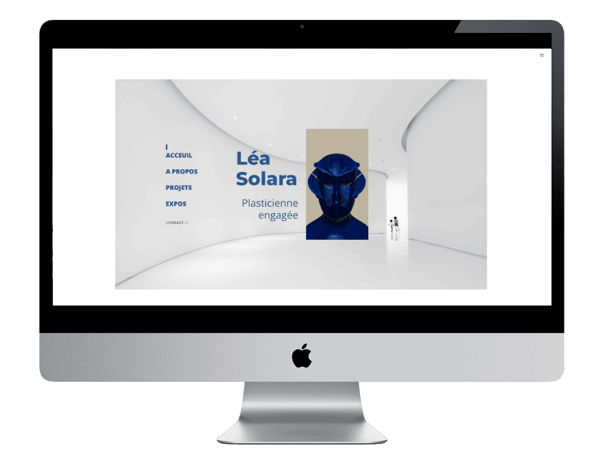 site vitrine pour designer plasticienne