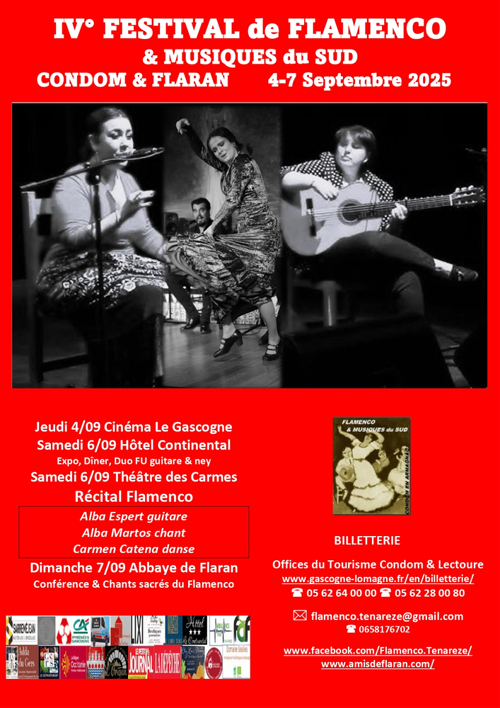 affiche flamenco Abbaye de Flaran septembre 2025