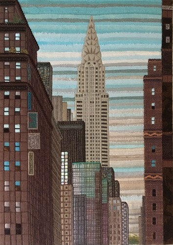 Perspective sur le Chrysler Building à New-York