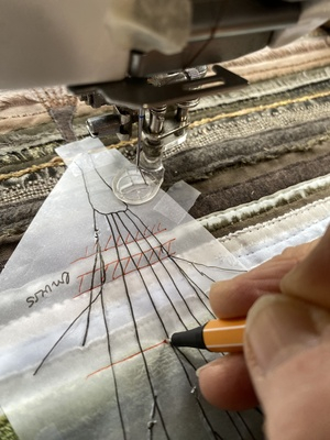 alt="broderie des saules à la machine"