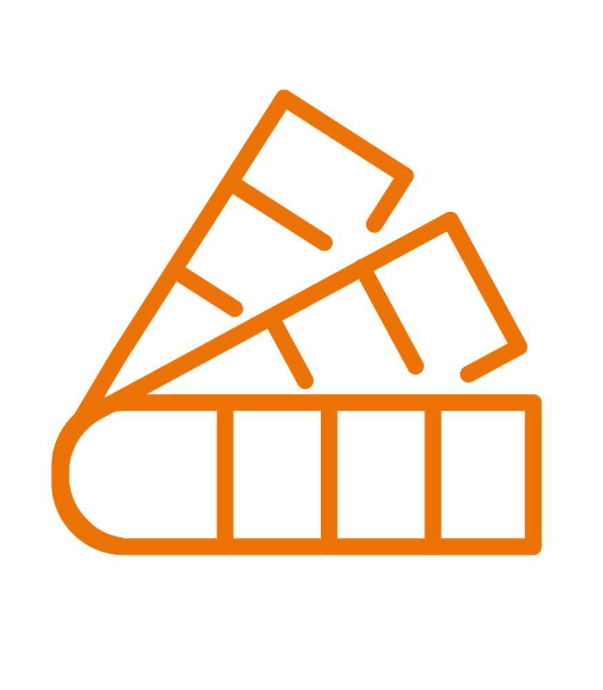 La structure (coffre, coulisses, barre de charge) peut être laquée dans tous les RAL Classic en standard