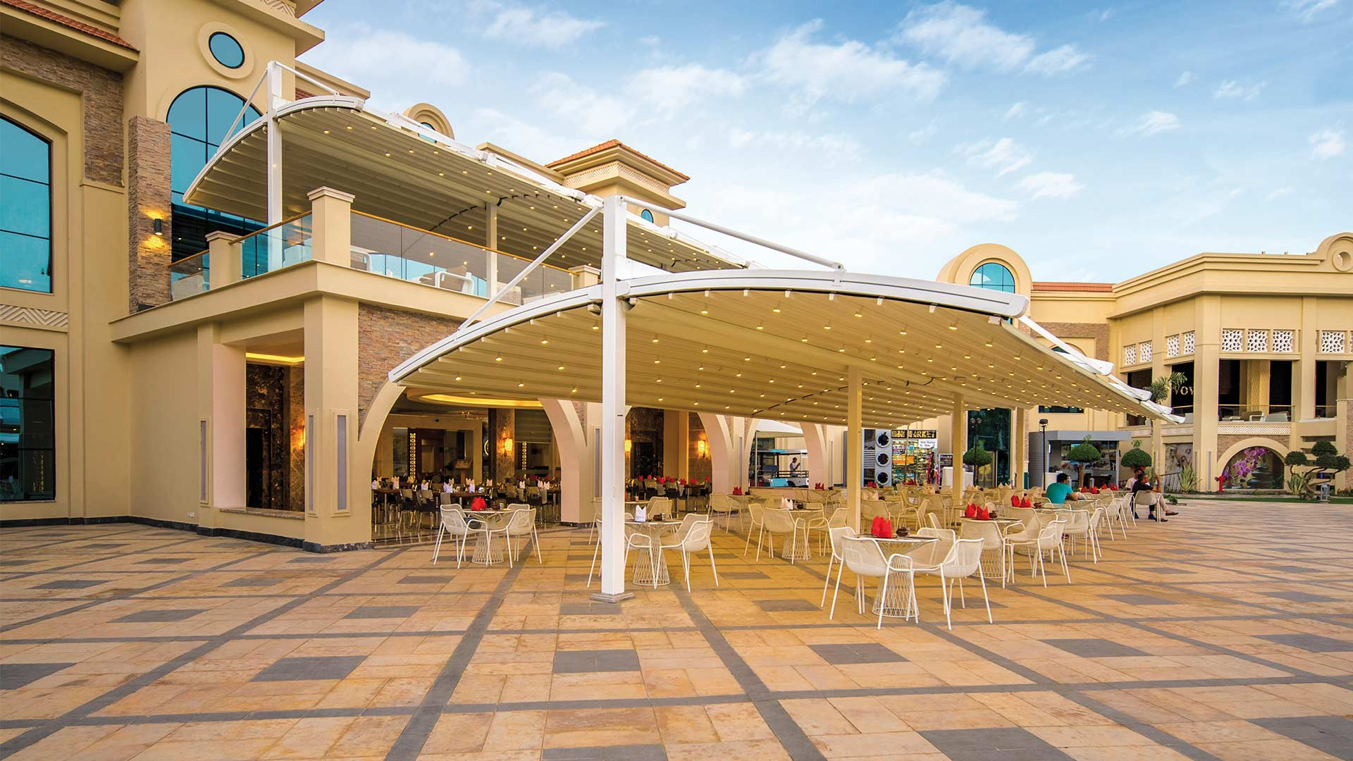 pergola pour café hôtel ou restaurant