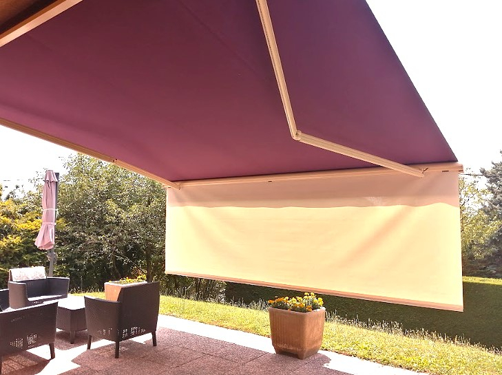 Store banne motorisé avec lambrequin déroulable à Annemasse – protection solaire pour terrasse en Haute-Savoie
