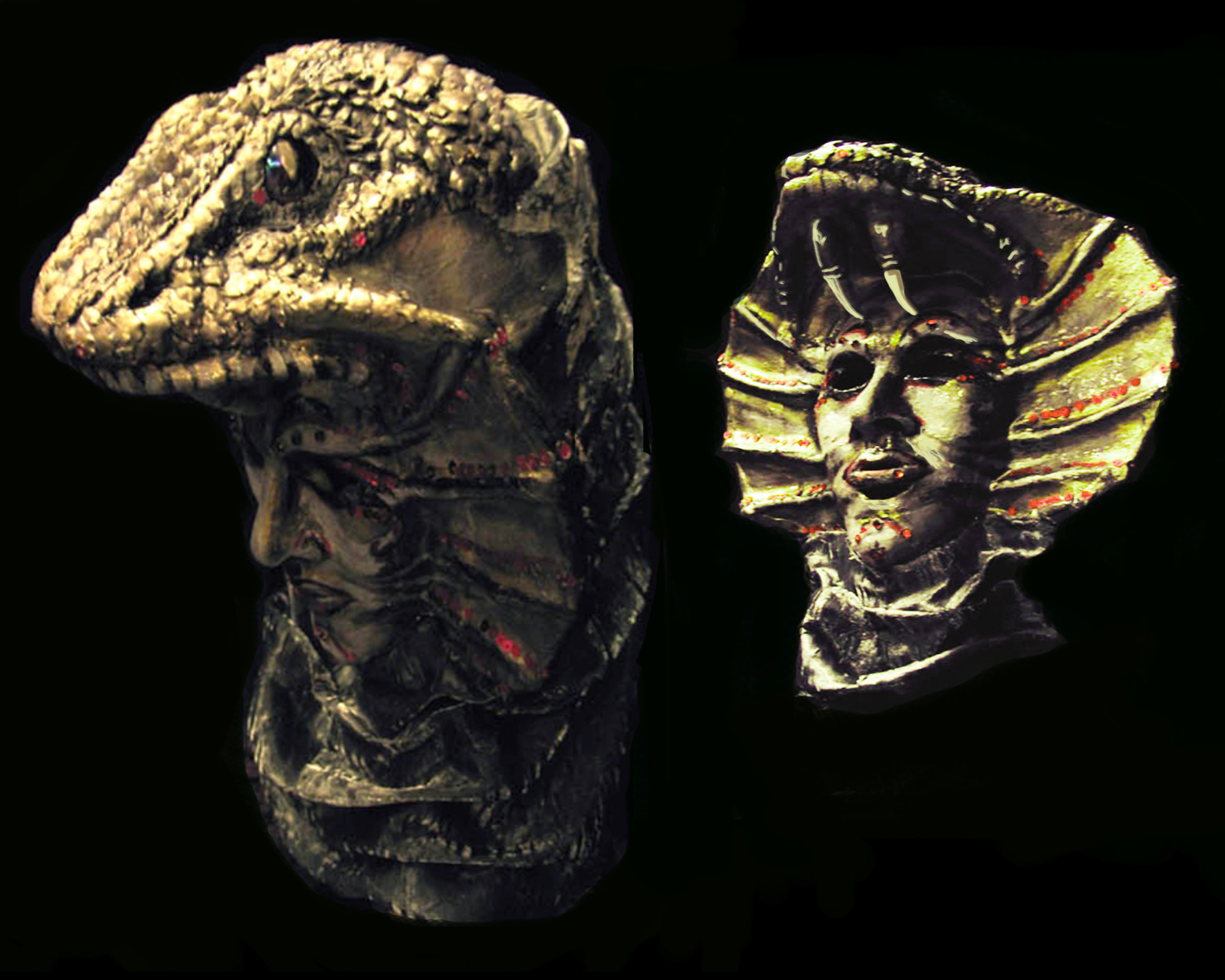 Gorgone en Worbla et Pomme de Pins