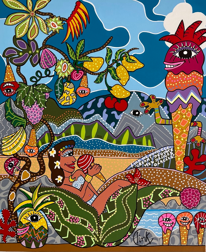 Art contemporain Ardèche peinture Christelle LINK décoration tableaux