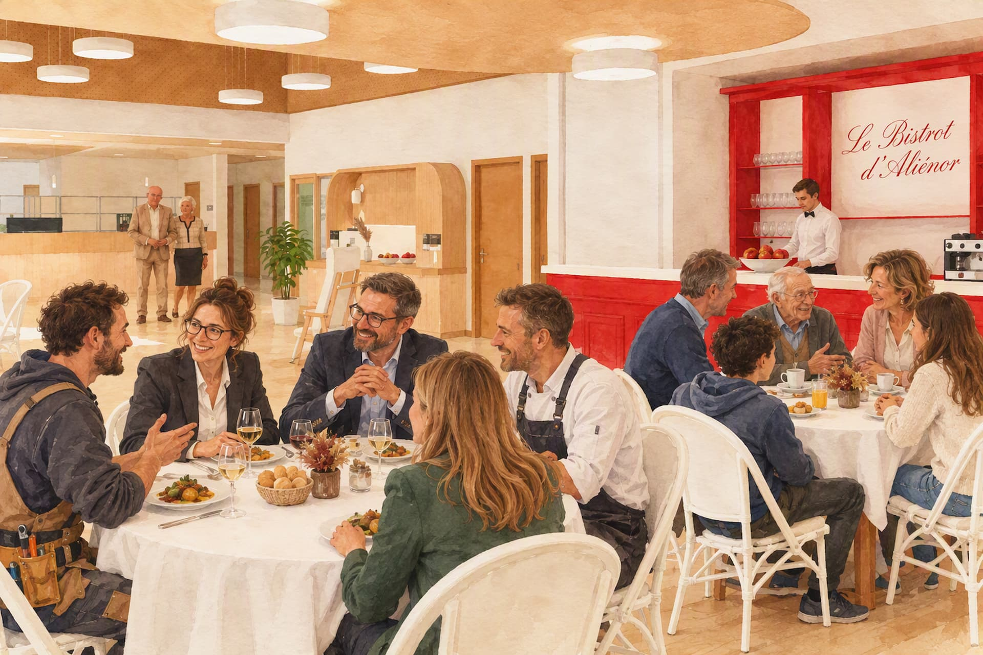 Repas au Bistrot d'Aliénor