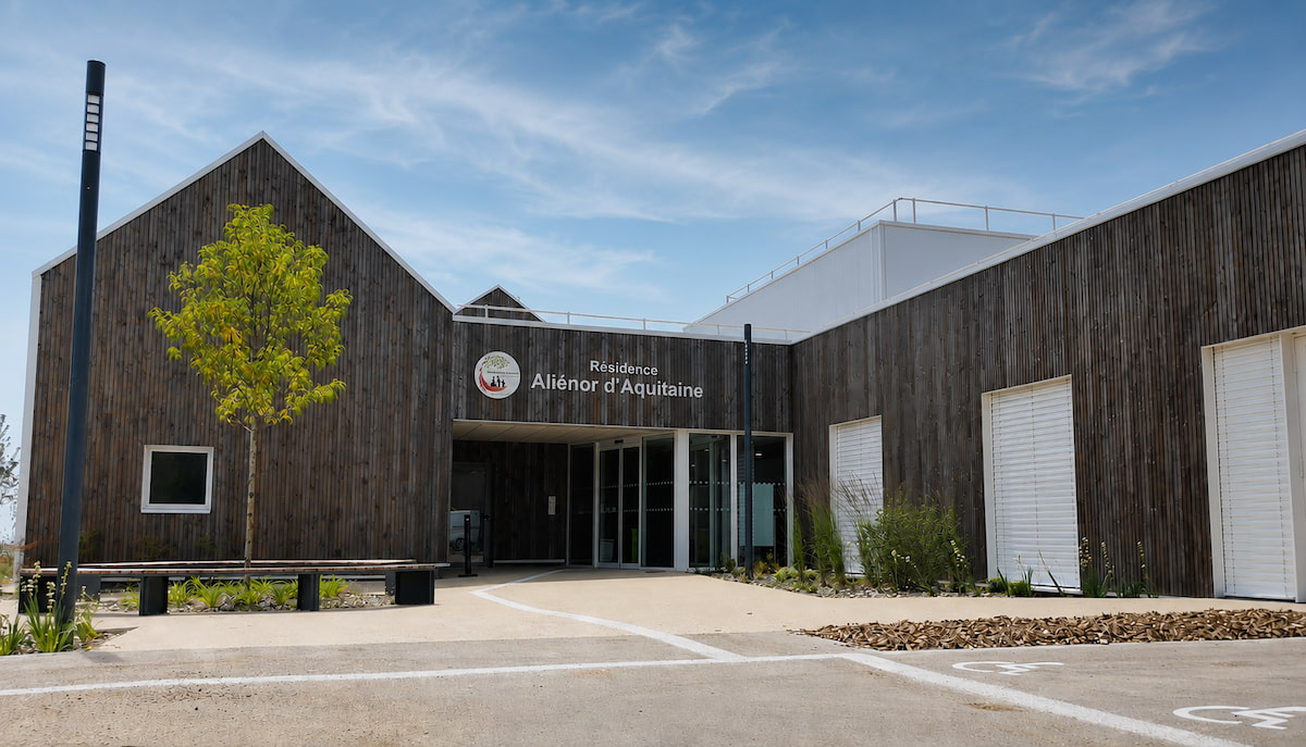 Simulation de logo apposé sur la façade du nouvel EHPAD
