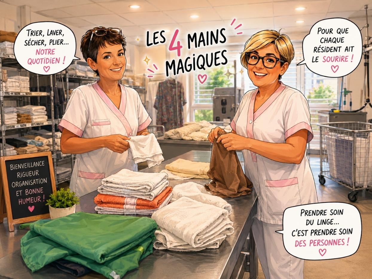 Lingères de choc à l'EHPAD Aliénor