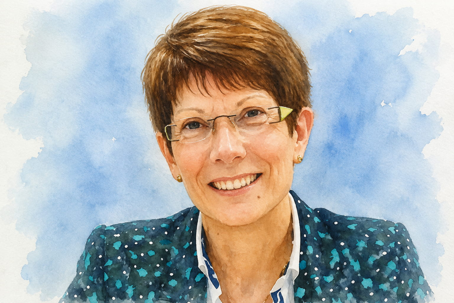 Portrait de Danielle TAVERNEAU (aquarelle)