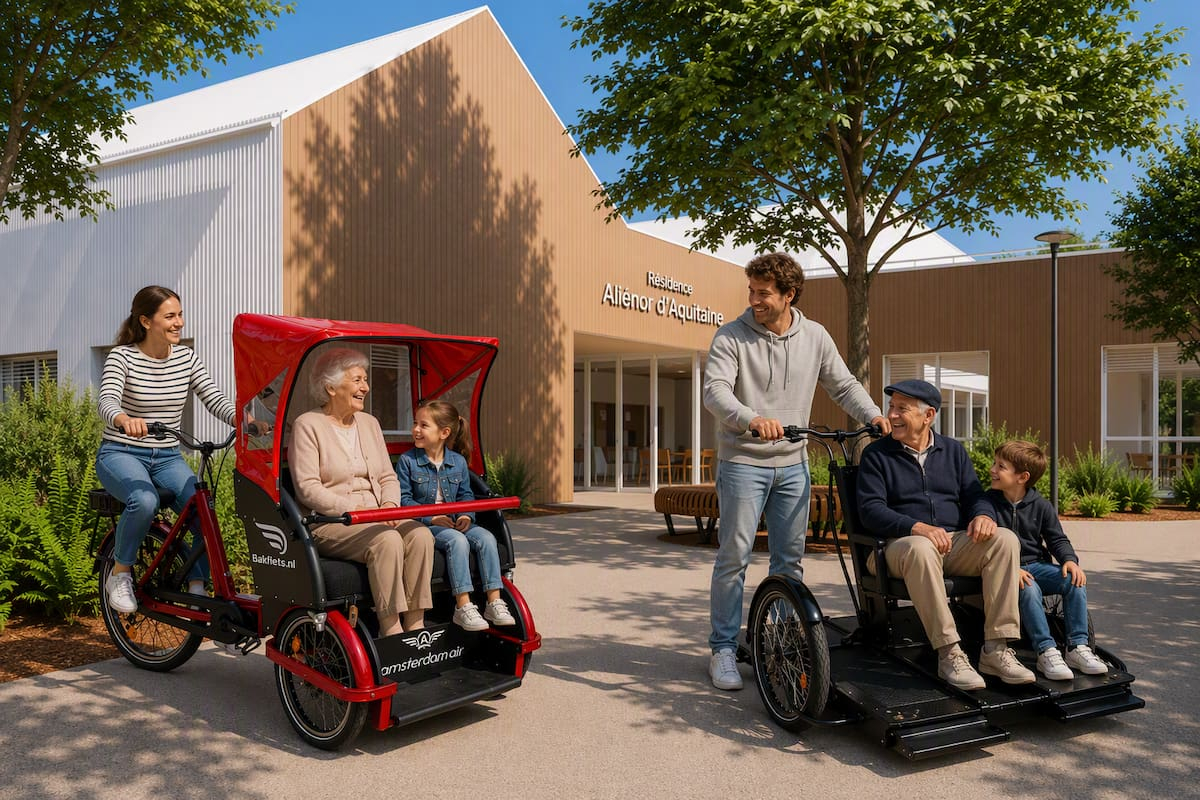 Rickshaw et triporteur : pour vos promenades autour de l'EHPAD