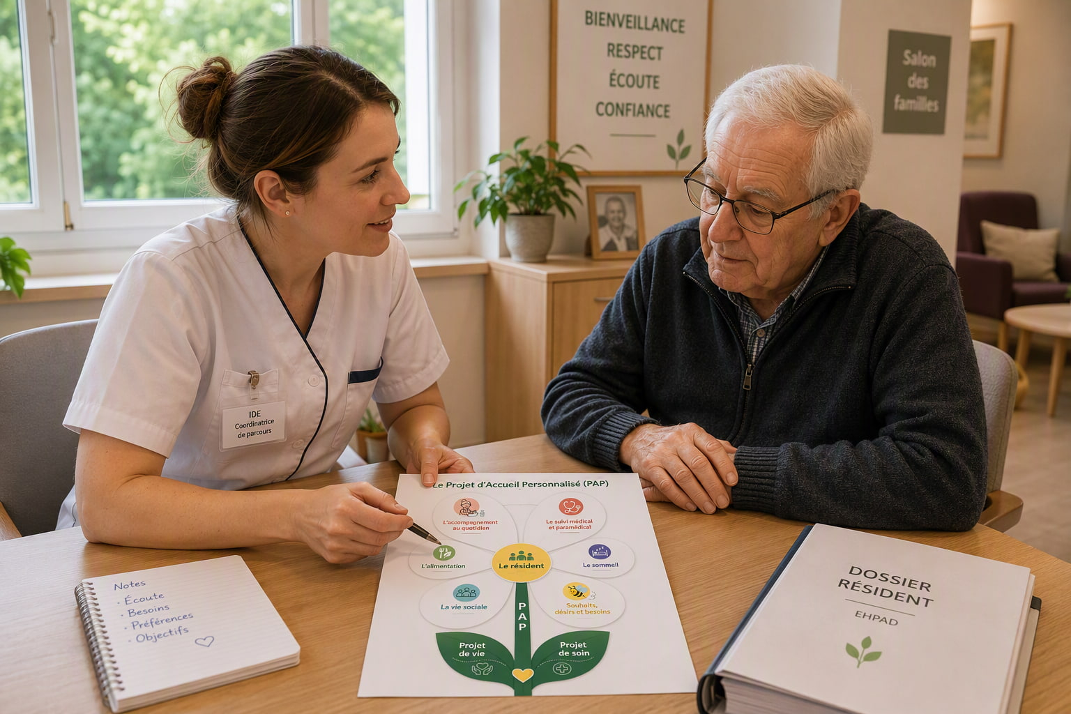 Le PAP, projet d'accueil personnalisé, outil-clé en EHPAD