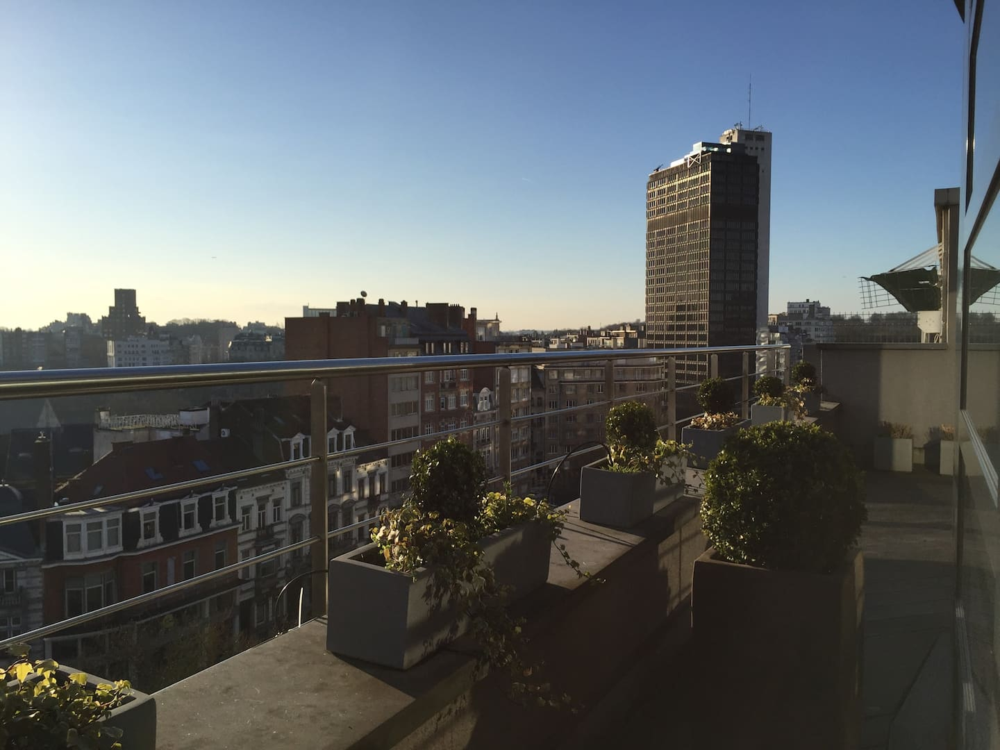 Vue sur Ixelles depuis la terrasse