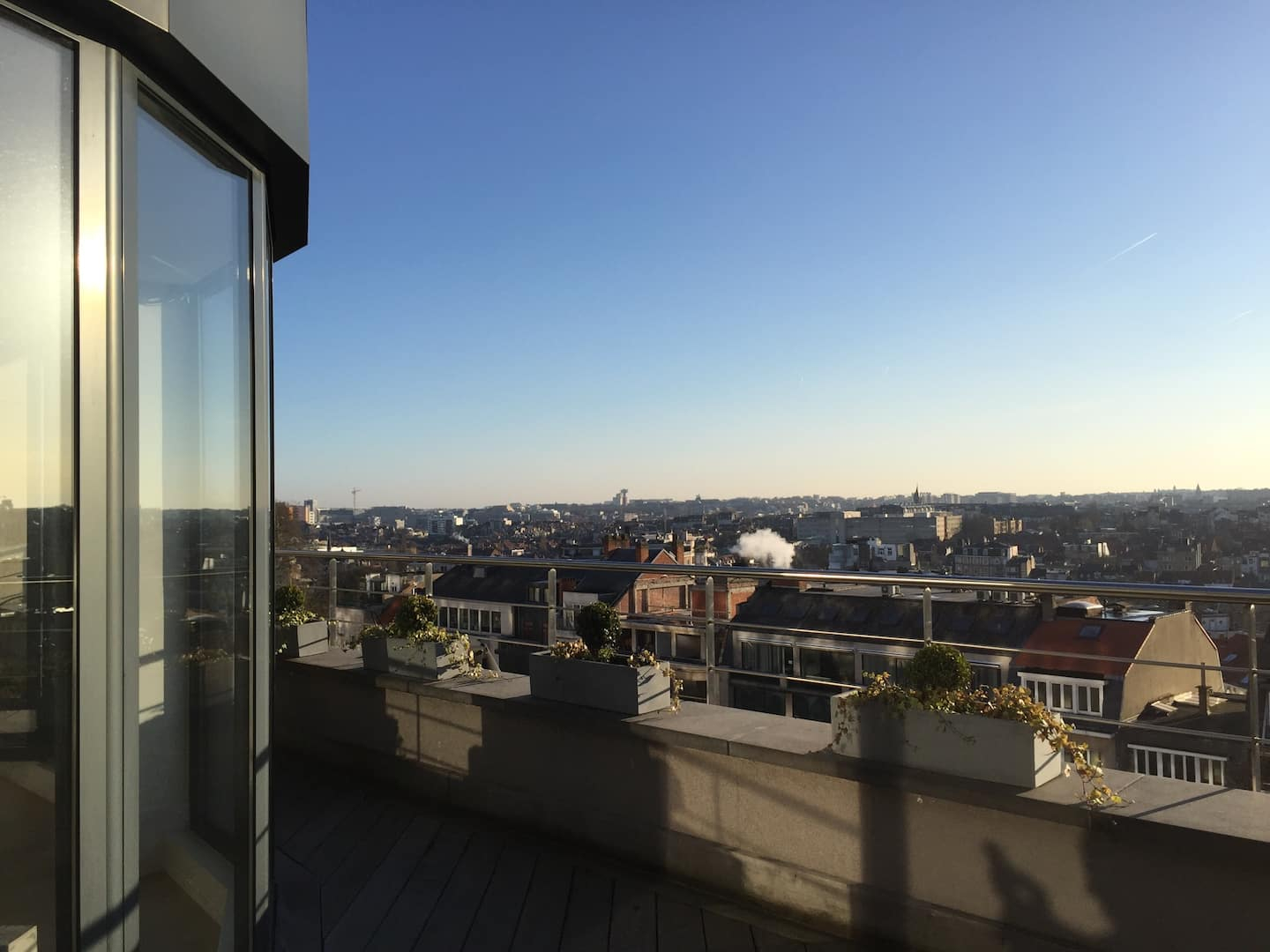 Panorama sur Bruxelles depuis la terrasse